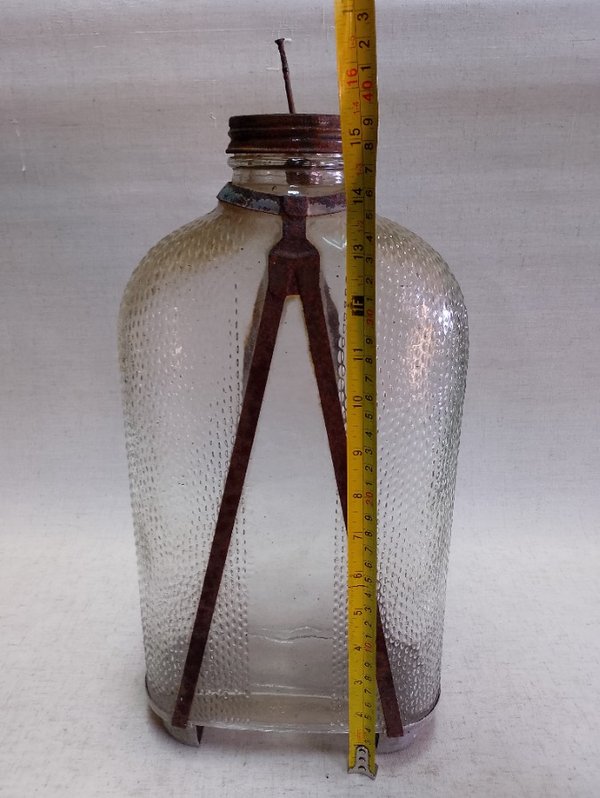 Vaso antiguo de vidrio en excelente estado - imagen 7