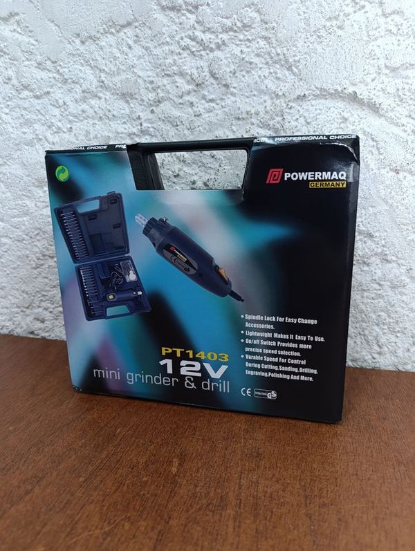 Mini torno POWERMAQ 12V - Herramientas