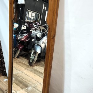 Espejo Biselado con Marco de Madera Estilo Árabe - imagen 4