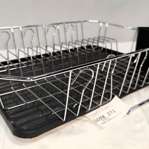 Lote anterior: Escurridor Cromado con Bandeja Plástica Negra, Nuevo