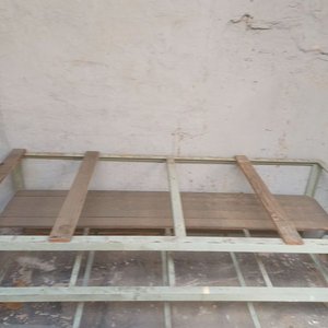 Mesa de Trabajo Estructura Hierro Ángulo 2.35m x 1m Profundidad - imagen 4