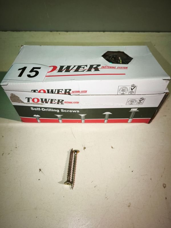 500 Tornillos para Madera Tower 6x60 mm Zincados