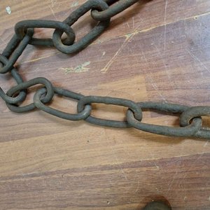 Par de Cadenas de Hierro Rústico para Decoración o Uso - imagen 2