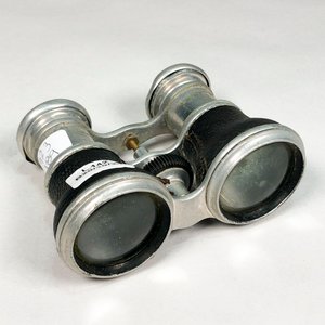 Visor de Teatro Antiguo Metálico con Cuero - imagen 2