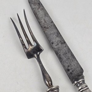 Juego de Cubiertos Christofle: Tenedor y Cuchillo de Plata - imagen 6