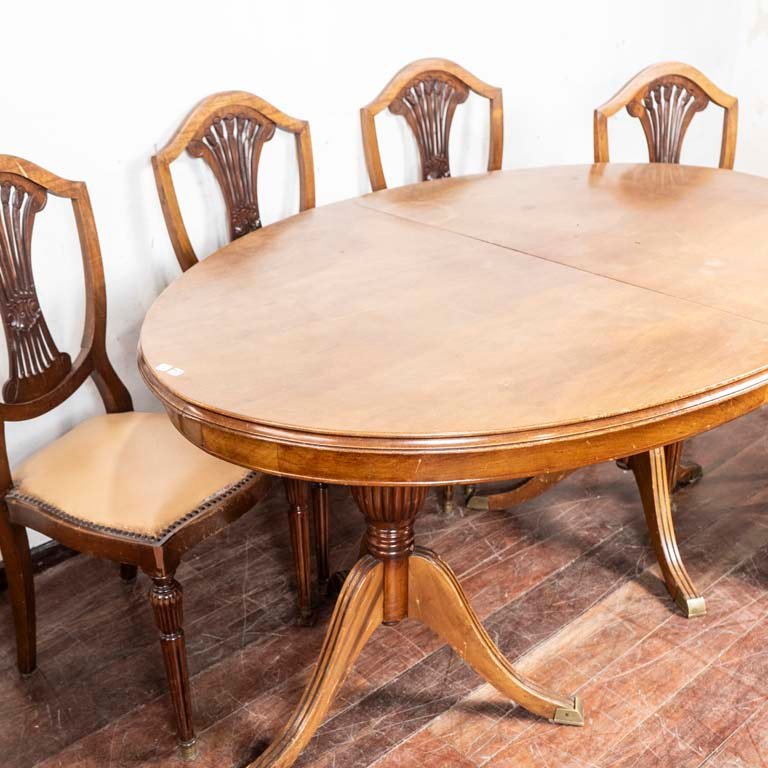 Mesa de comedor inglesa y seis sillas para decorar tu hogar - imagen 3