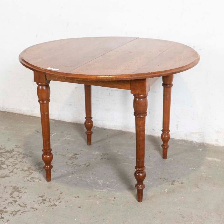 Mesa de Comedor Inglesa Circular en Roble