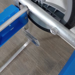 Carro de Playa Plegable de Aluminio Azul con Bisagra Rota - imagen 4