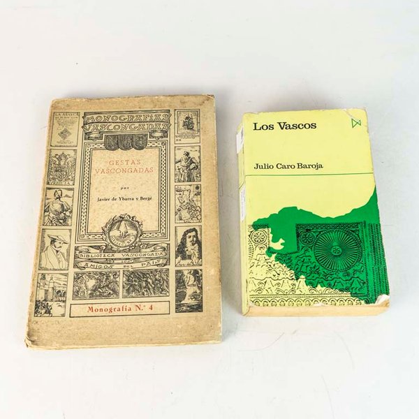 2 Libros: Los Vascos de Julio Caro Baroja y Gestas Vascongadas - imagen 1