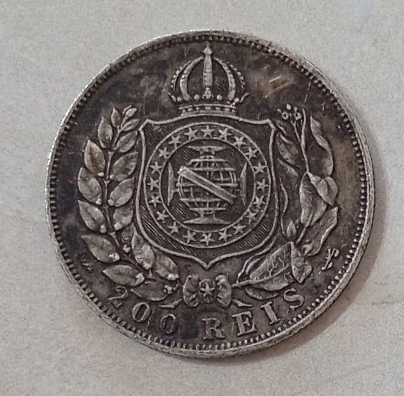 Moneda de Plata del Imperio de Brasil - imagen 2