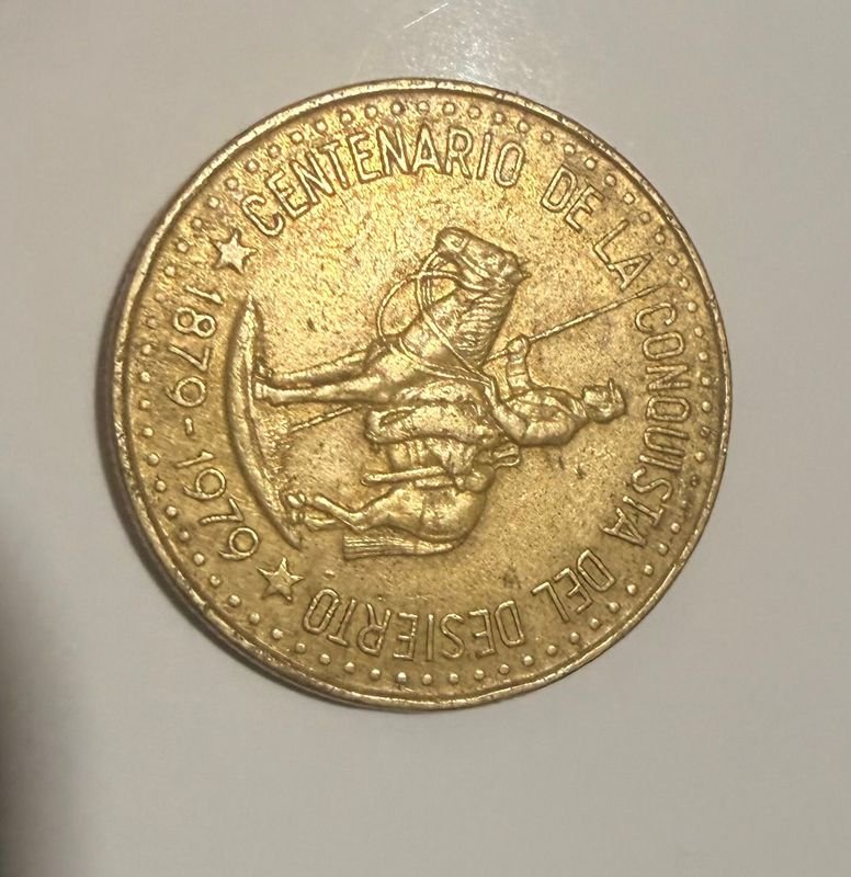 Lote siguiente: Moneda centenario de la conquista del desierto 1979. Argentina