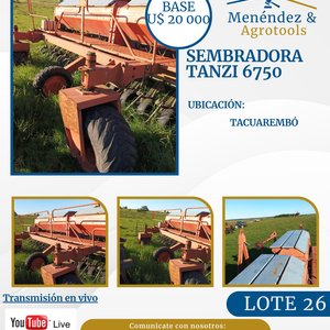 Sembradora Tanzi 6750 Usada en Venta - imagen 1