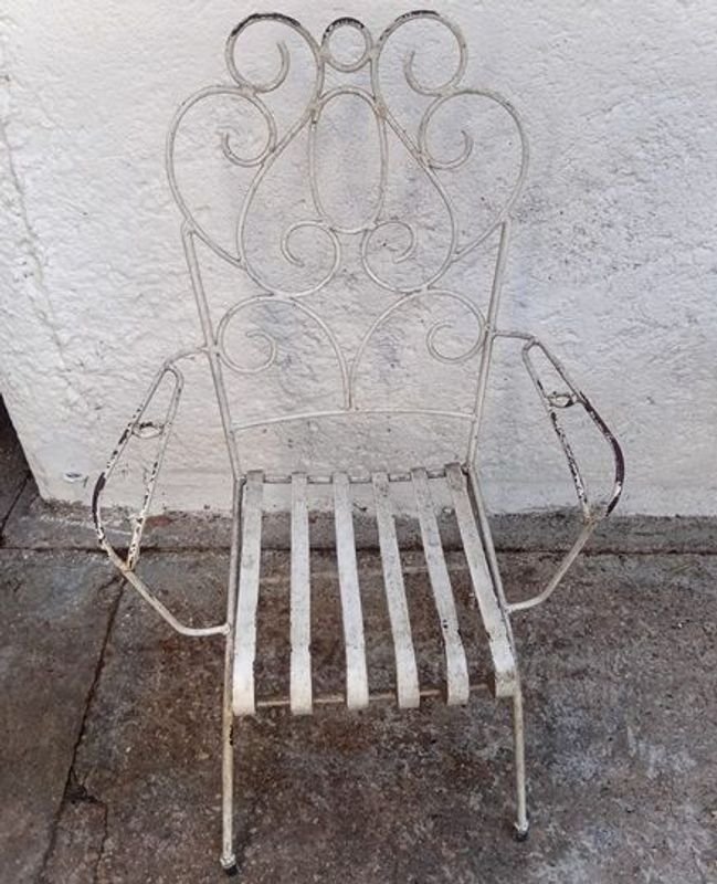 Silla de jardín en hierro con diseño clásico - imagen 3