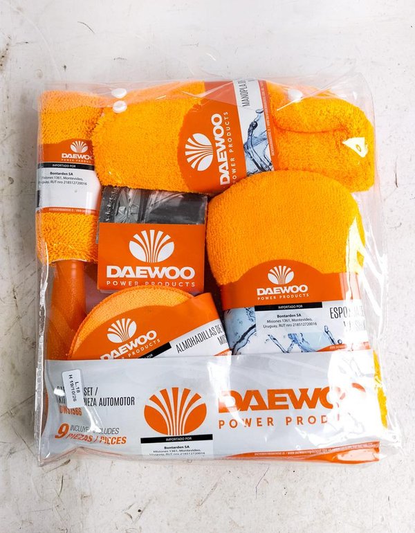 Kit Limpieza Automotor Daewoo Power Products 9 Piezas - imagen 1