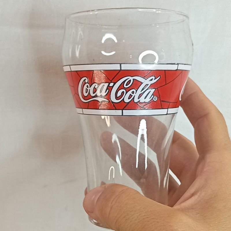 Colección de vasos y platos de Coca Cola en vidrio y plástico - imagen 2