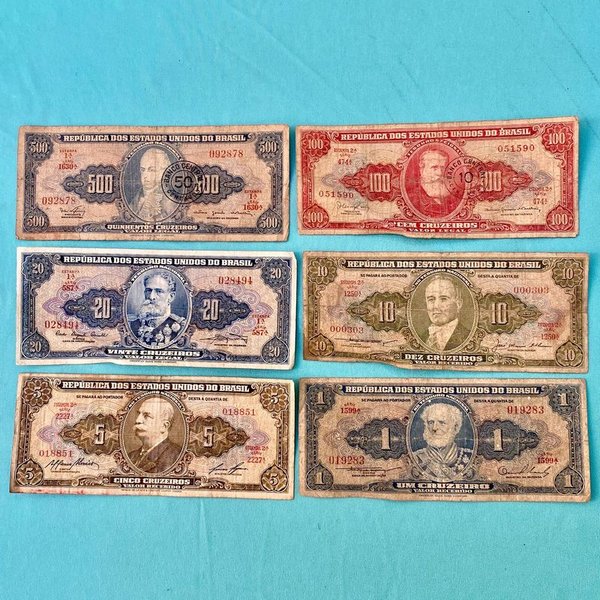Lotes de Billetes Antiguos de Brasil - imagen 1