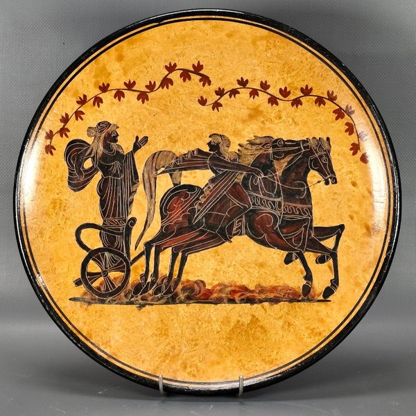 Plato Griego Decorado a Mano "Classical Period 350 B.C." - imagen 1