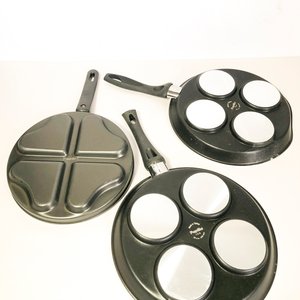 Set de 3 Sartenes Antiadherentes con 4 Divisiones Cada Una - imagen 5