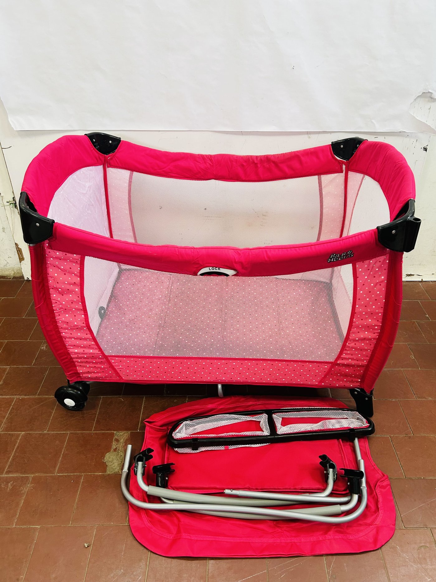 Practicuna Baby Weels Rosa con Accesorios Plegable