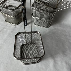 Set de 6 Canastos Metálicos para Freír o Presentación - imagen 4
