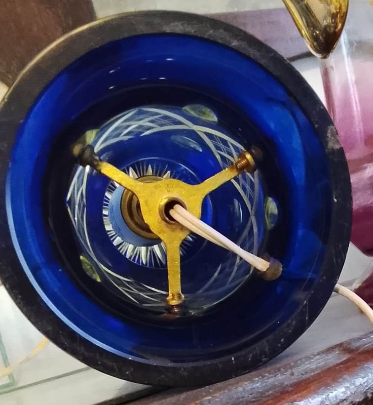 Lámpara de cristal Bohemia en forma de 'hongo' - imagen 4