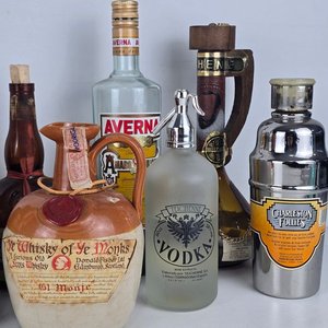 Lote de Botellas de Bebidas Alcohólicas Variadas: Empezadas y Vacías - imagen 7
