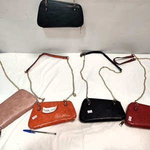 Lote de 5 Carteras de Noche para Dama en Eco Cuero, Varios Colores - imagen 3