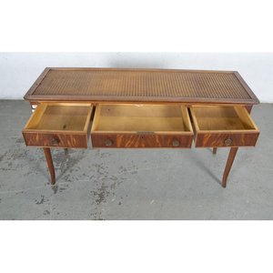 Mesa de Arrimo Esterillada con Tres Cajones - imagen 2