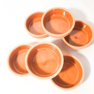 Seis Cazuelas de Barro Redondas - imagen 2