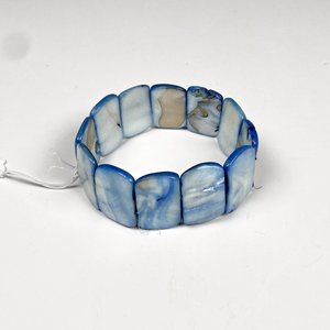Pulsera de Nácar Azul y Blanco - imagen 2