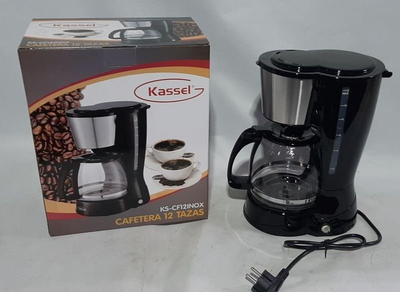 Cafetera Kassel de Acero Inoxidable para 12 Tazas