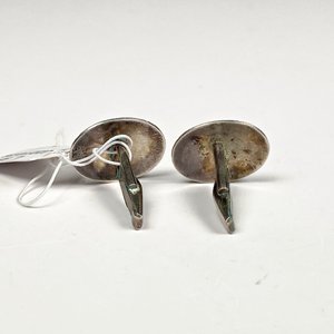 Par de Gemelos Ovalados de Plata con Diseño de Ave - imagen 5