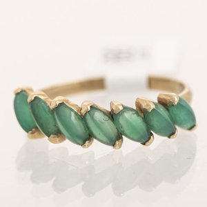 Medio Sin Fin de Oro 18k con Jade - imagen 1