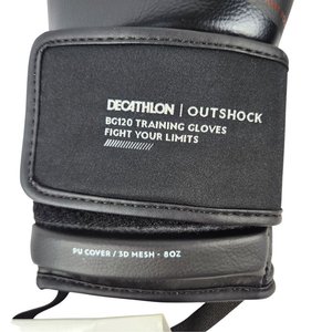 Guantes de Boxeo Decathlon Outshock Negros 8oz Nuevos - imagen 3