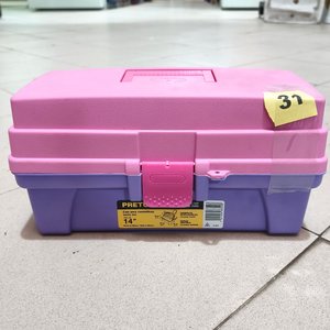 Caja Organizadora Vanity Box Rosa y Violeta con Espejo - imagen 1