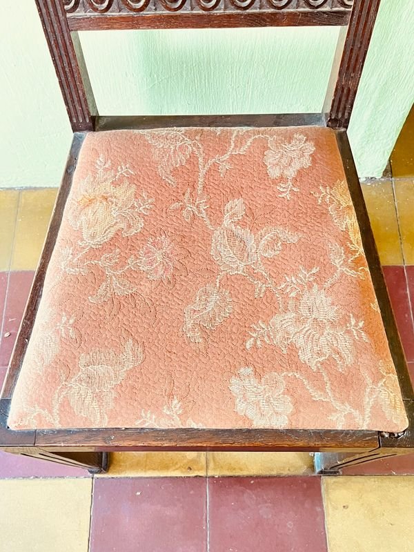 SILLA ANTIGUA DE ROBLE ESTILO INGLES - imagen 3
