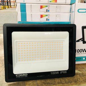 Lote de 9 Focos LED OMIO 100W para Exterior IP66 - imagen 2
