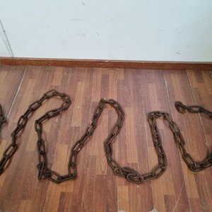 Lote de Cadenas de Hierro con Pátina de Óxido - Uso Rural o Decoración Rústica - imagen 2