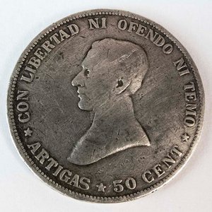 Lote anterior: Moneda de Plata Uruguaya 50 Centésimos de 1917