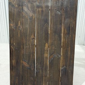 Juego de Mesa Rústica Rectangular con 4 Sillas de Madera Oscura - imagen 17