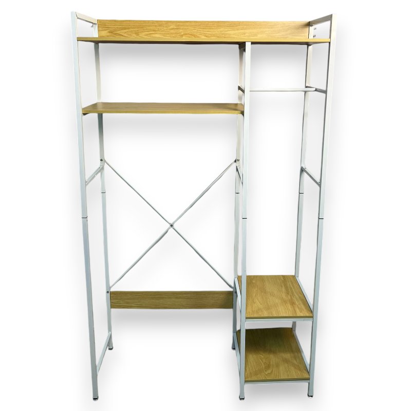 Lote siguiente: Organizador de metal y madera para hogar