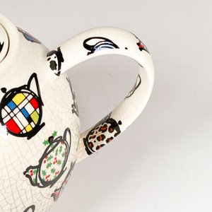 Tetera de Loza Carden Design Decorada con Dibujos de Teteras - imagen 5