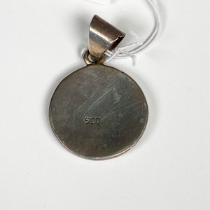Colgante Circular Plata 950 con Nácar y Malaquita - imagen 4