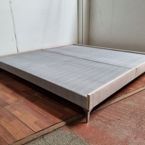 Sommier Base Tapizado Gris y Beige 200x200x28 cm - imagen 5