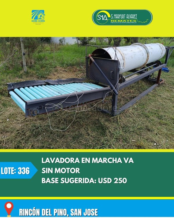 Lavadora en Marcha para Granos o Semillas