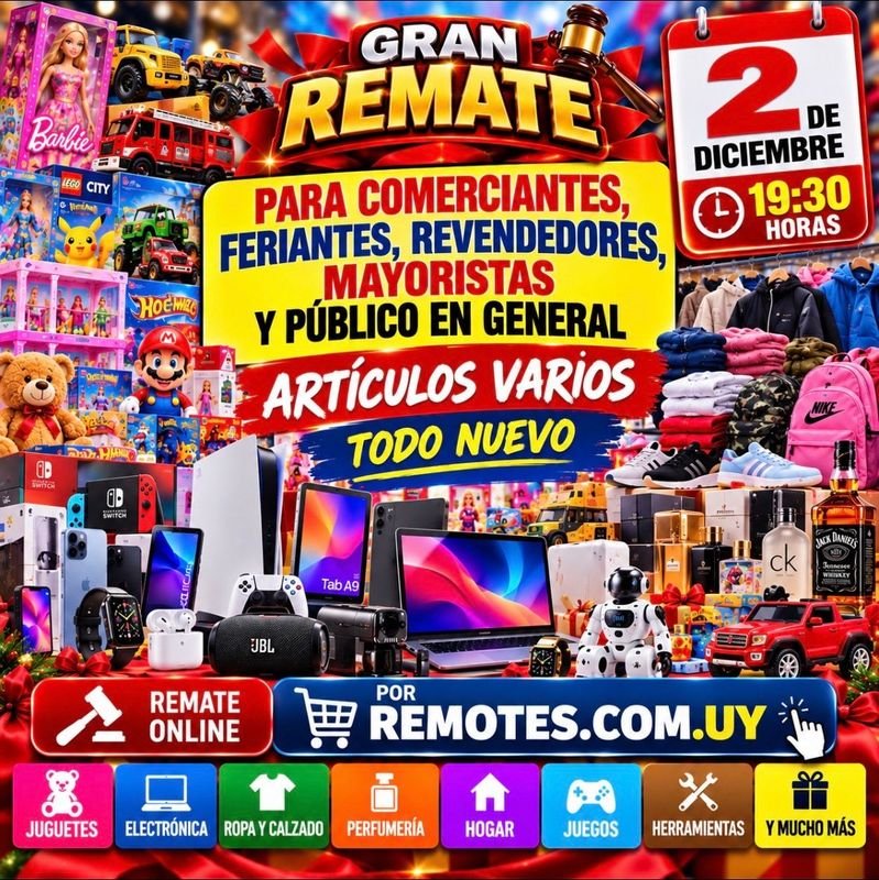 Gran Remate de Artículos Varios para Comerciantes y Revendedores
