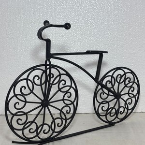 Adorno y Organizador de Hierro Forjado Estilo Bicicleta - imagen 2