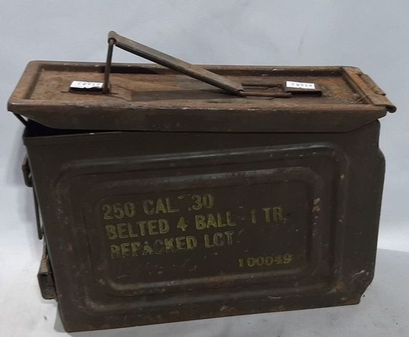 Caja de Chapa Metálica para Munición Calibre .30