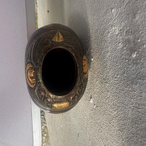 Lote siguiente: Mate de Galleta con Virola de Plata y Oro