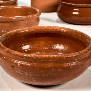 Conjunto de Cerámica Marrón: 5 Cazuelas y Cafetera (sin tapa) - imagen 2